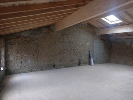 Le toit, vu de l'intérieur.